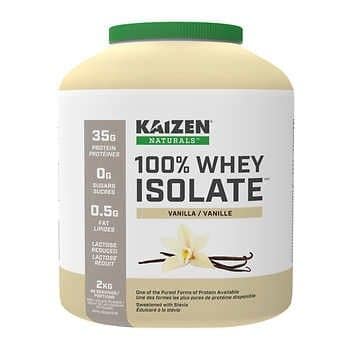 Kaizen Naturals Whey Isolate Vanilla Protein Powder - Diet, Nutrition