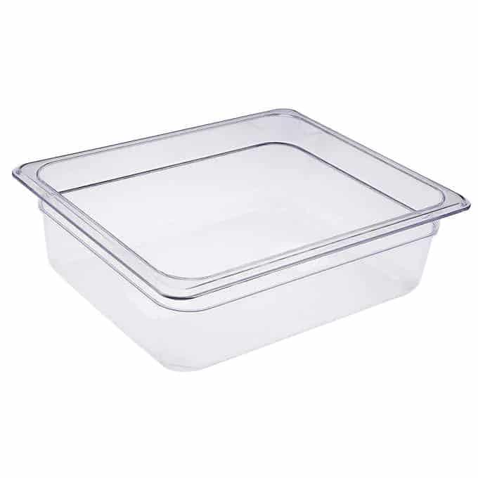 Sagetra Half Size x 10.2 cm (4 in) Deep Food Pan Polycarbonate Steam