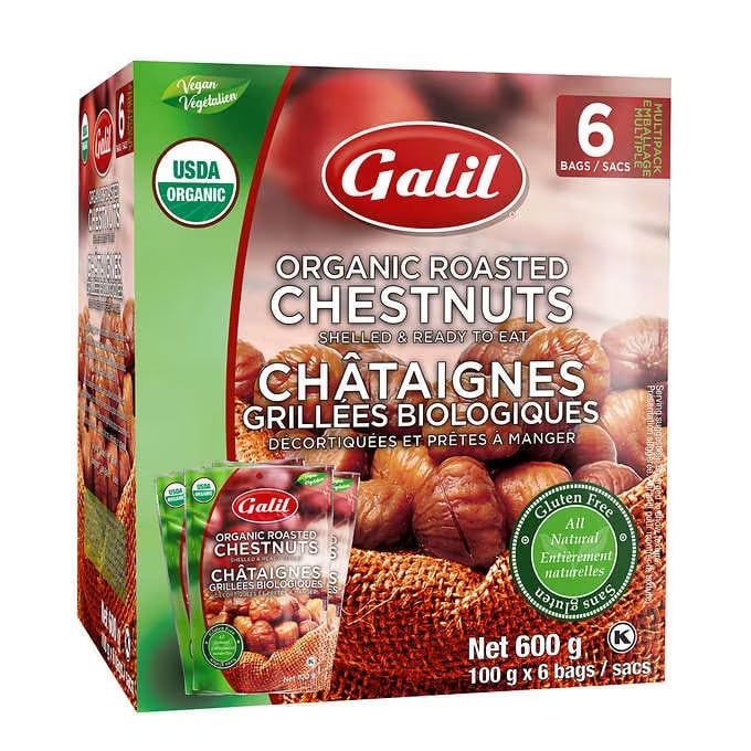 GALIL Orangic Roasted Chestnuts Nuts & Seeds Candy & Snacks FREE