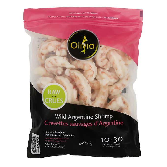 Olivia Frozen Wild Argentine Shrimp Frozen Meat, Seafood