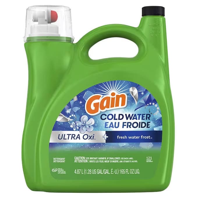 Gain Cold Water Liquid Laundry Detergent with Oxi Laundry Detergent & Supplies Cleaning