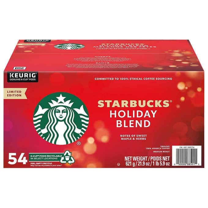 Starbucks Holiday Blend KCup KCups & Coffee Pods Coffee FREE