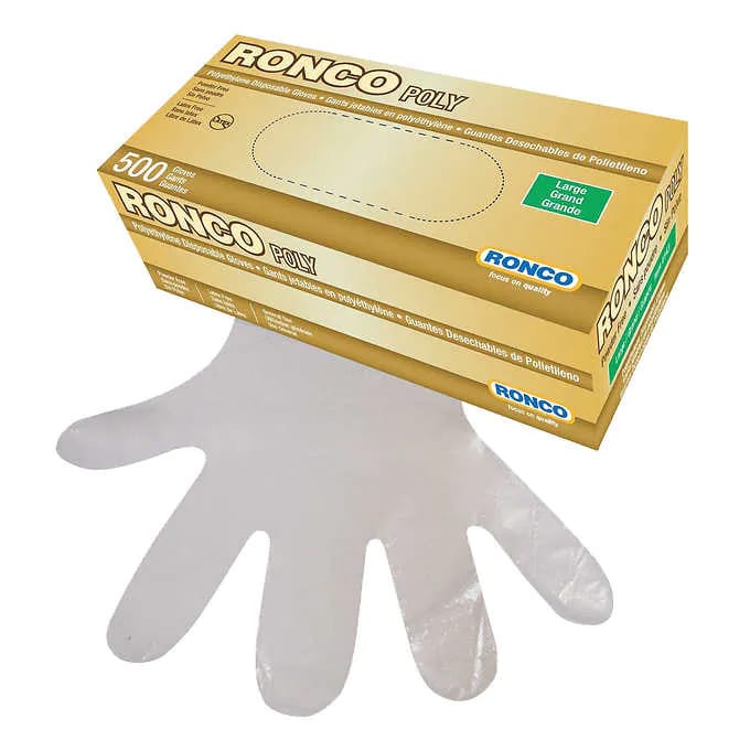 Large plastic online gloves