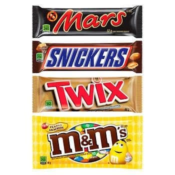 10 x TWIX Chocolate Candy bar from Mars CANADA 50g each