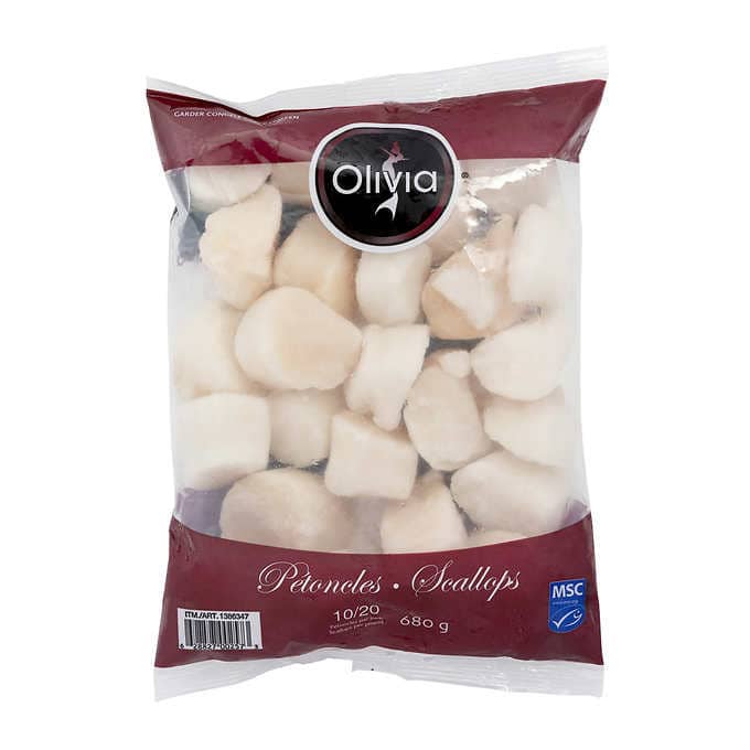 Olivia Frozen Scallops 10/20 Frozen Meat, Seafood & Alternatives