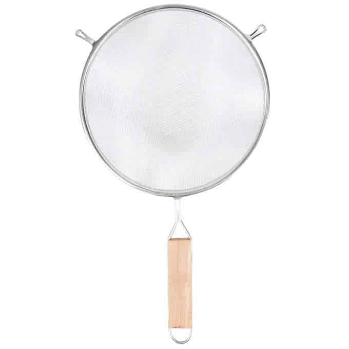 Sagetra 20 cm (8 in) Strainer with Wood Handle Kitchen Utensils