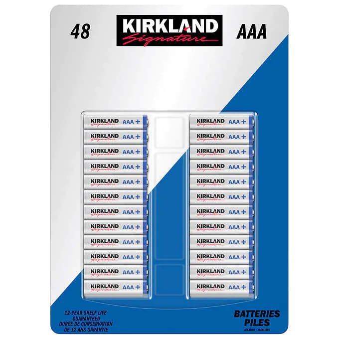Kirkland Signature AAA Batteries Batteries Electronics FREE