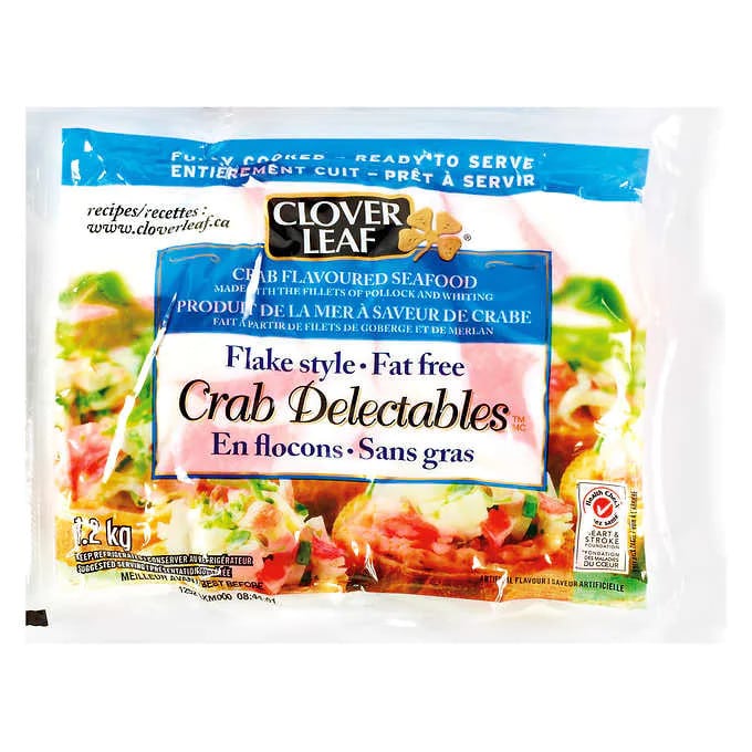 Clover Leaf Crab Delectables," 1.2 kg Fish and Seafood Meat